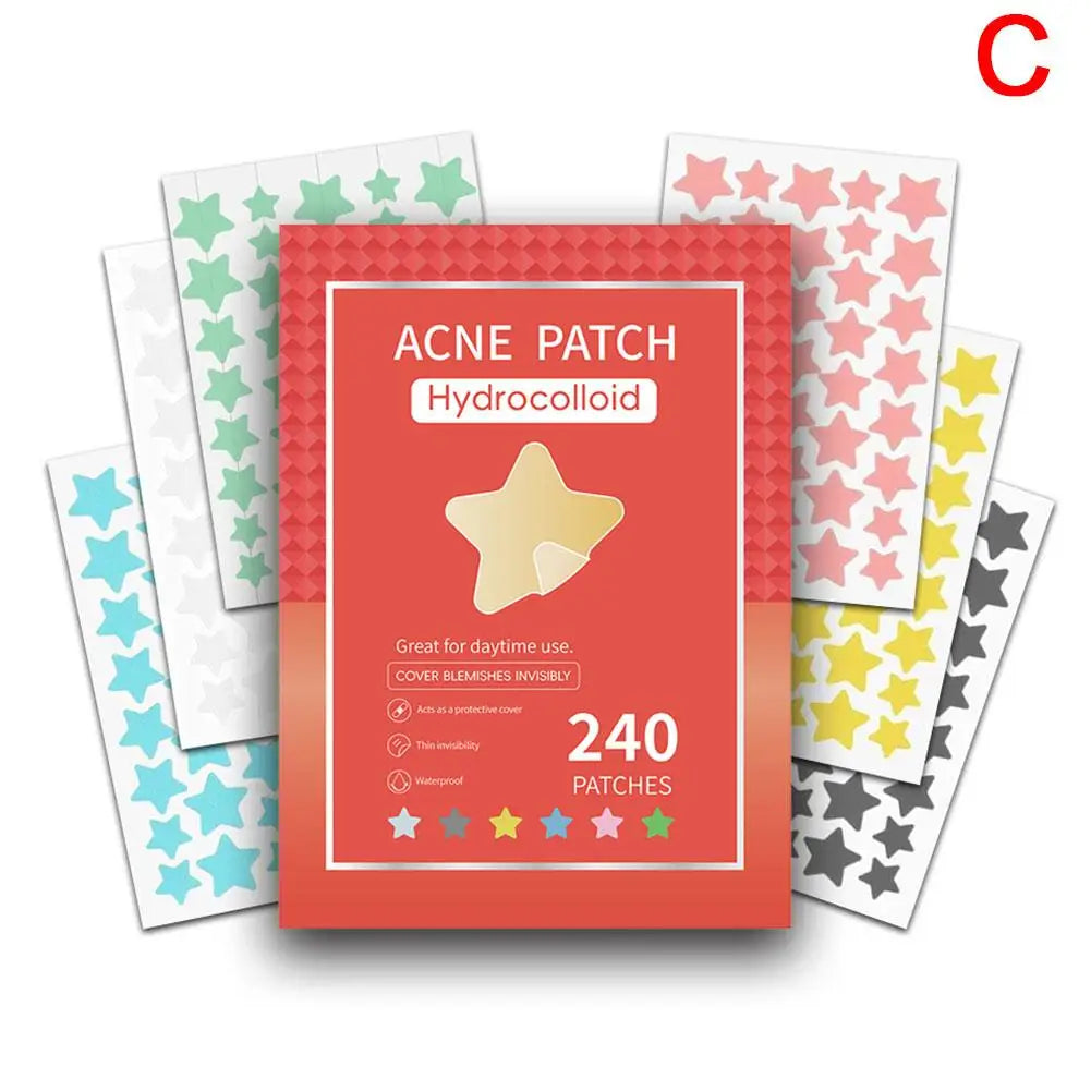 Colorful Star Pimple Patch – Invisible Acne Spot Stickers