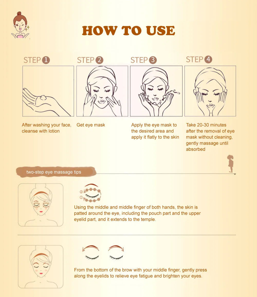 Gold Collagen Crystal Eye Mask for Firming & Moisturizing Care