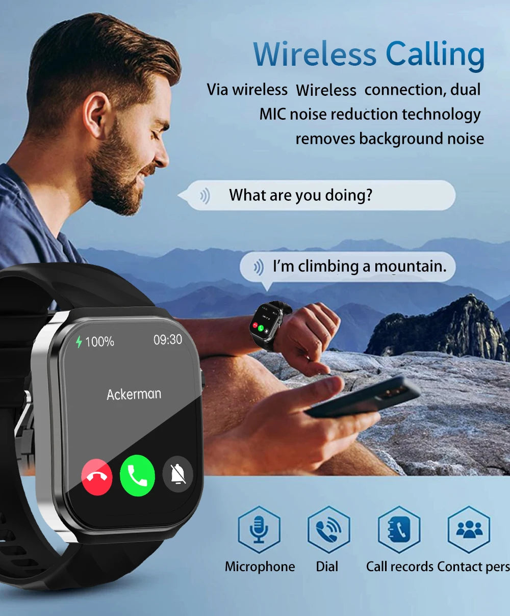 LIGE 2025 AI Health Diagnose Smartwatch with Bluetooth Call