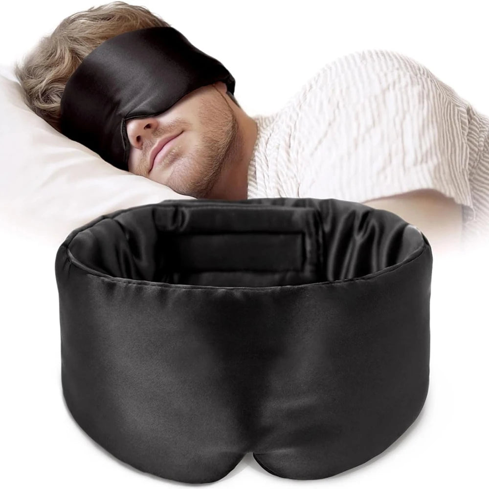 Mulberry Silk Sleep Mask – Soft Padded Light-Blocking Eyepatch