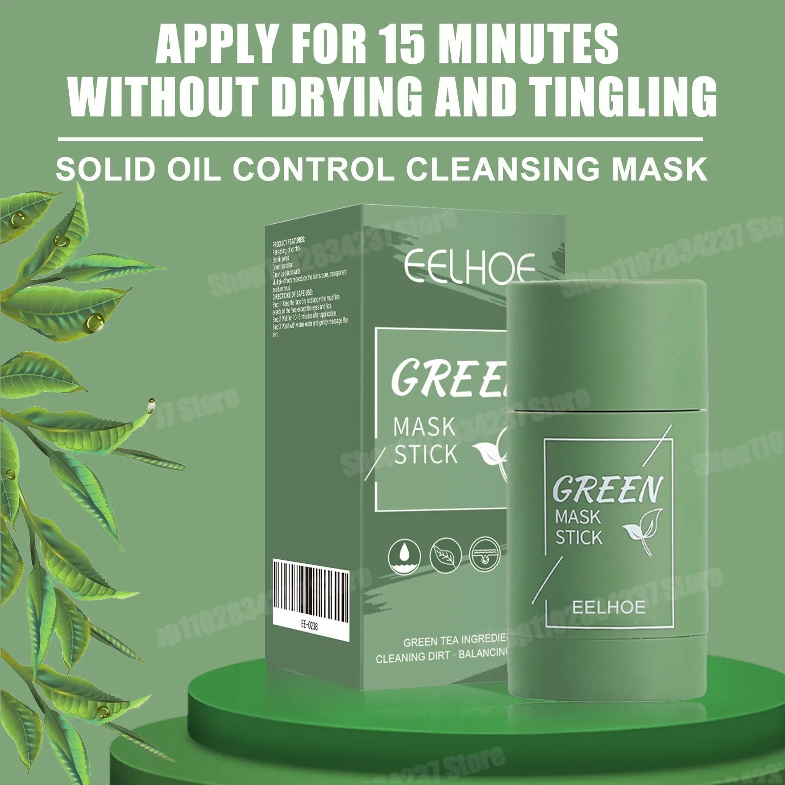 Green Tea Mud Mask – Deep Cleansing & Oil Control