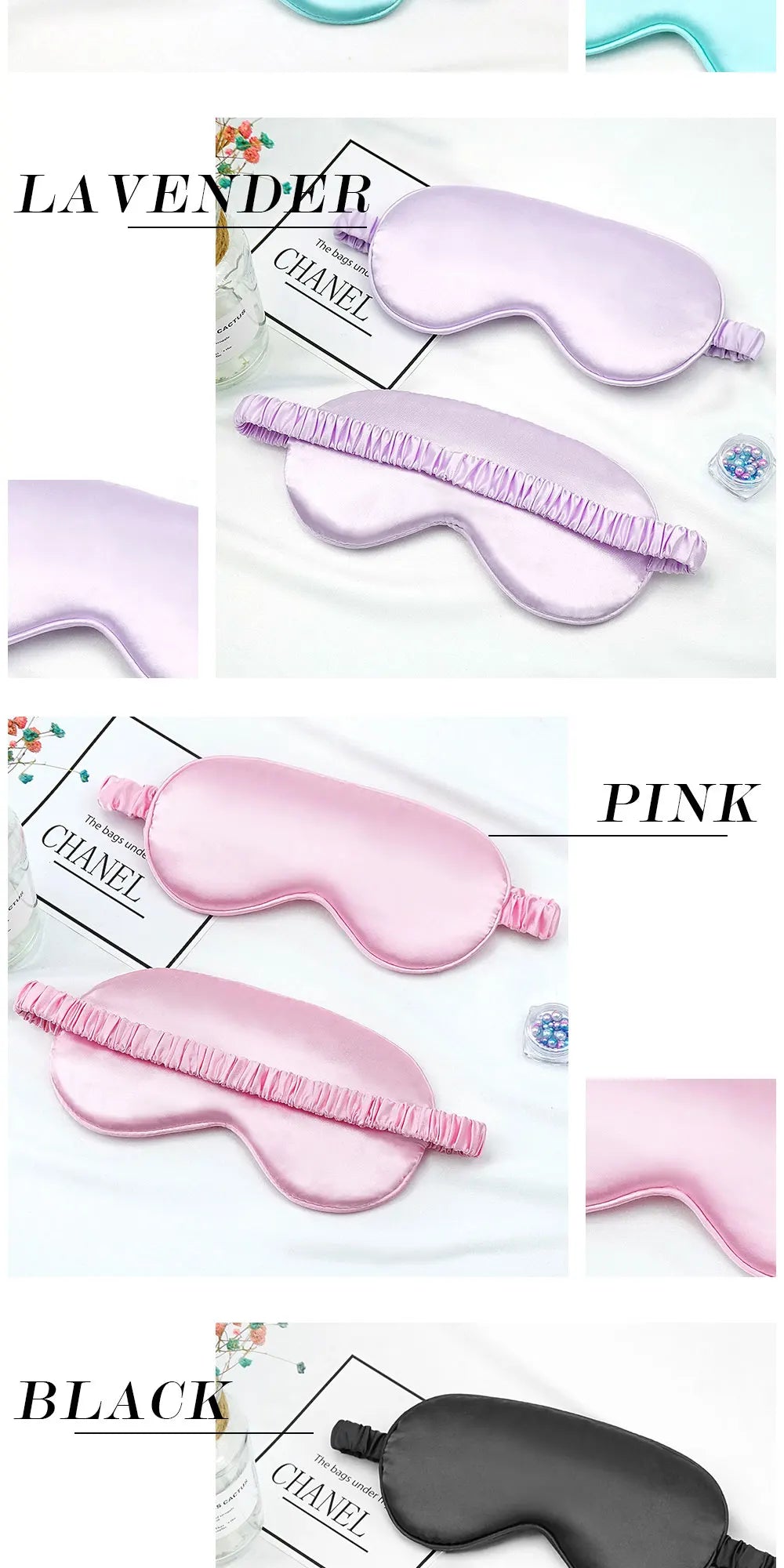 Imitated Silk Sleep Eye Mask Light Blocking Eyeshade