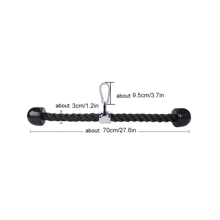 Tricep Rope Pulldown – Biceps, Back & Shoulder Attachment