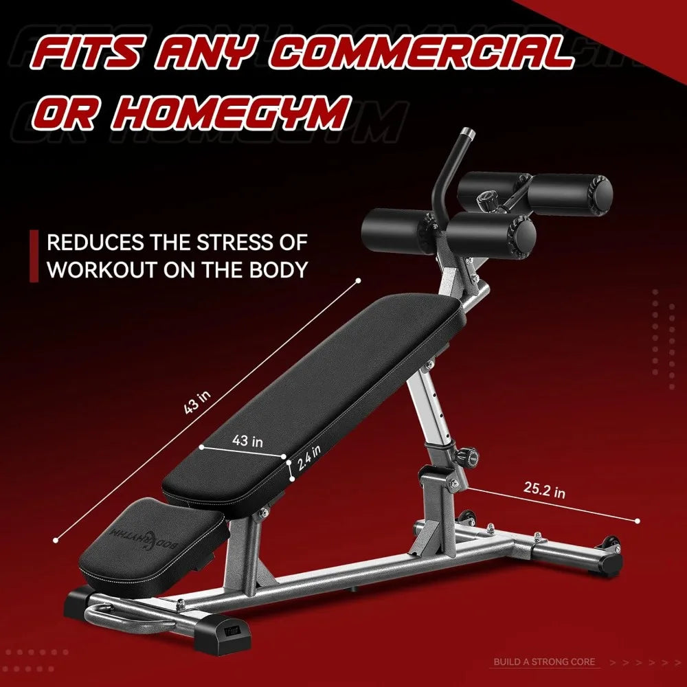 Adjustable Sit-Up & Weight Bench – Flat, Incline & Decline
