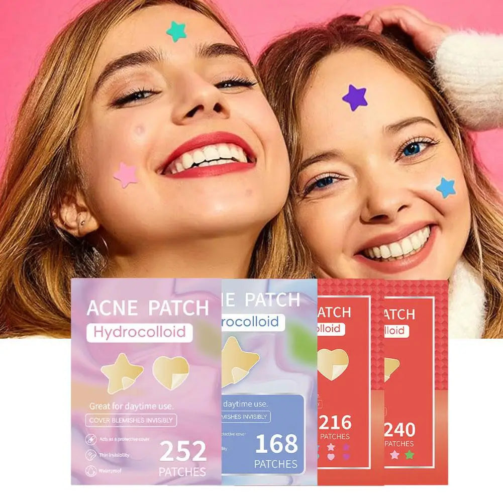 Colorful Star Pimple Patch – Invisible Acne Spot Stickers