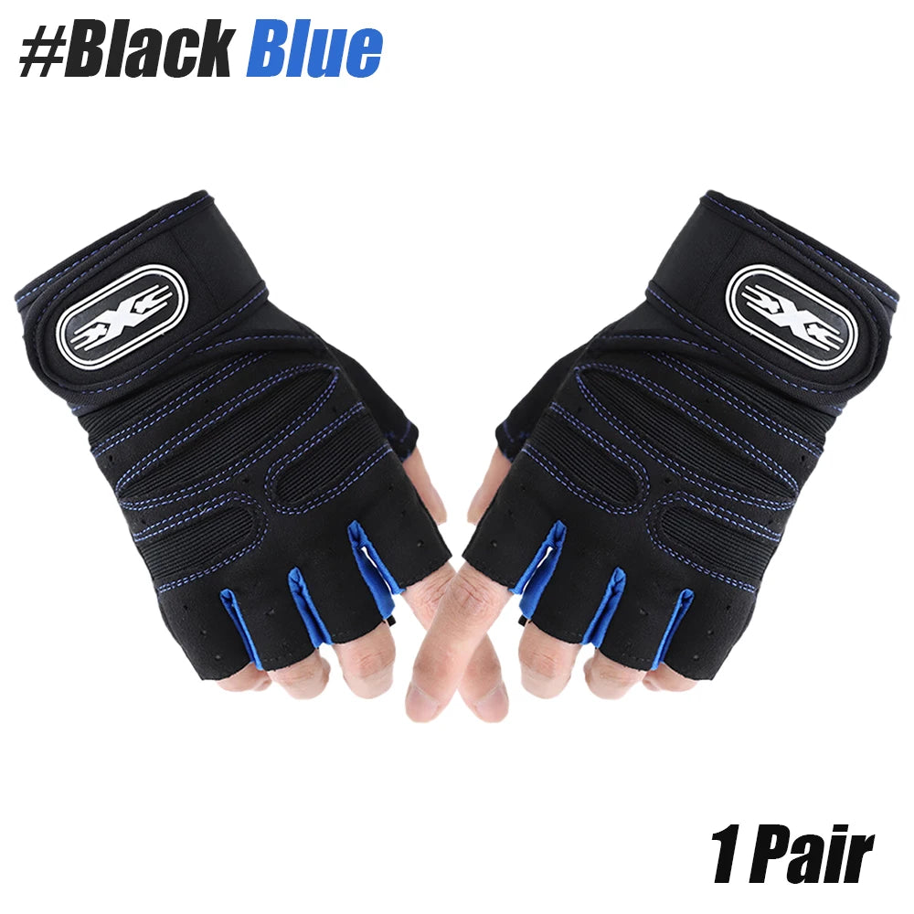 Weight Lifting Gym Gloves with Wrist Wrap & Palm Protection