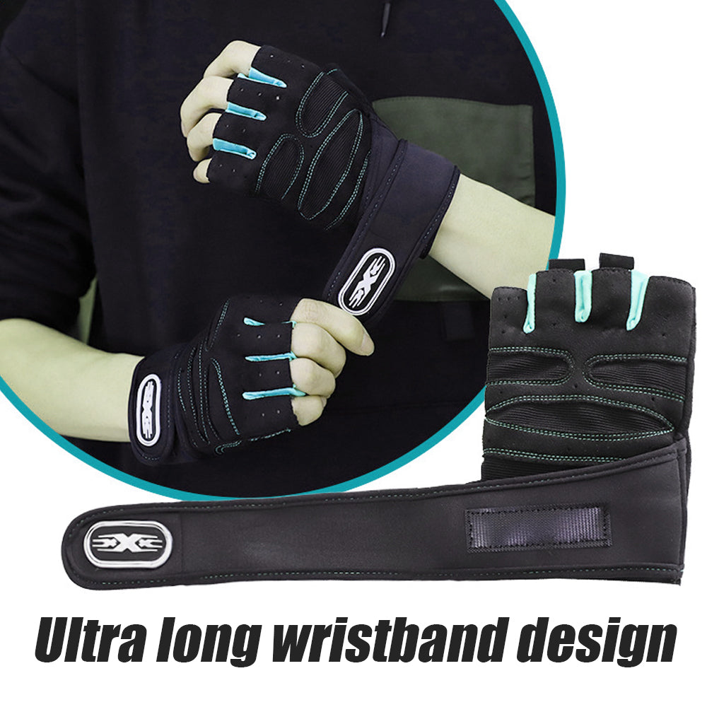 Weight Lifting Gym Gloves with Wrist Wrap & Palm Protection