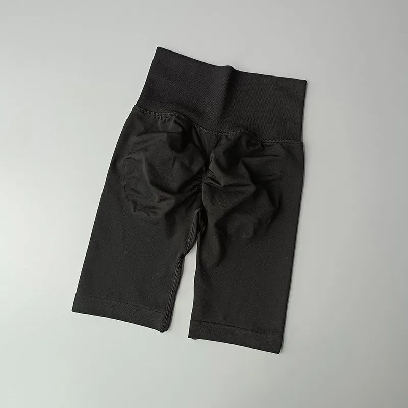 Women’s High-Waist Yoga Shorts – Hip Push-Up & Tummy Control