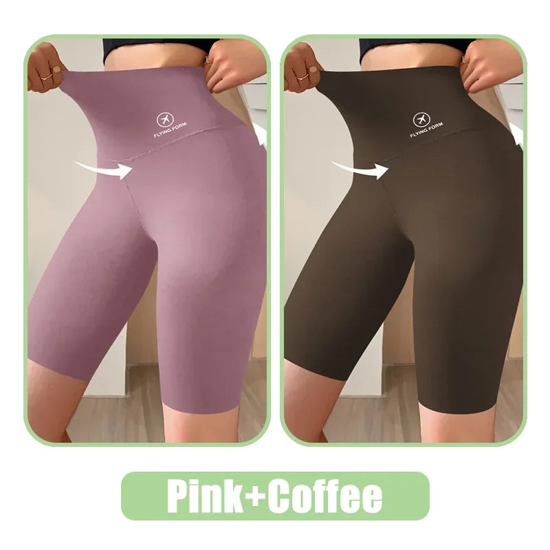 Women’s High Waist Sports Shorts for Gym, Yoga & Fitness