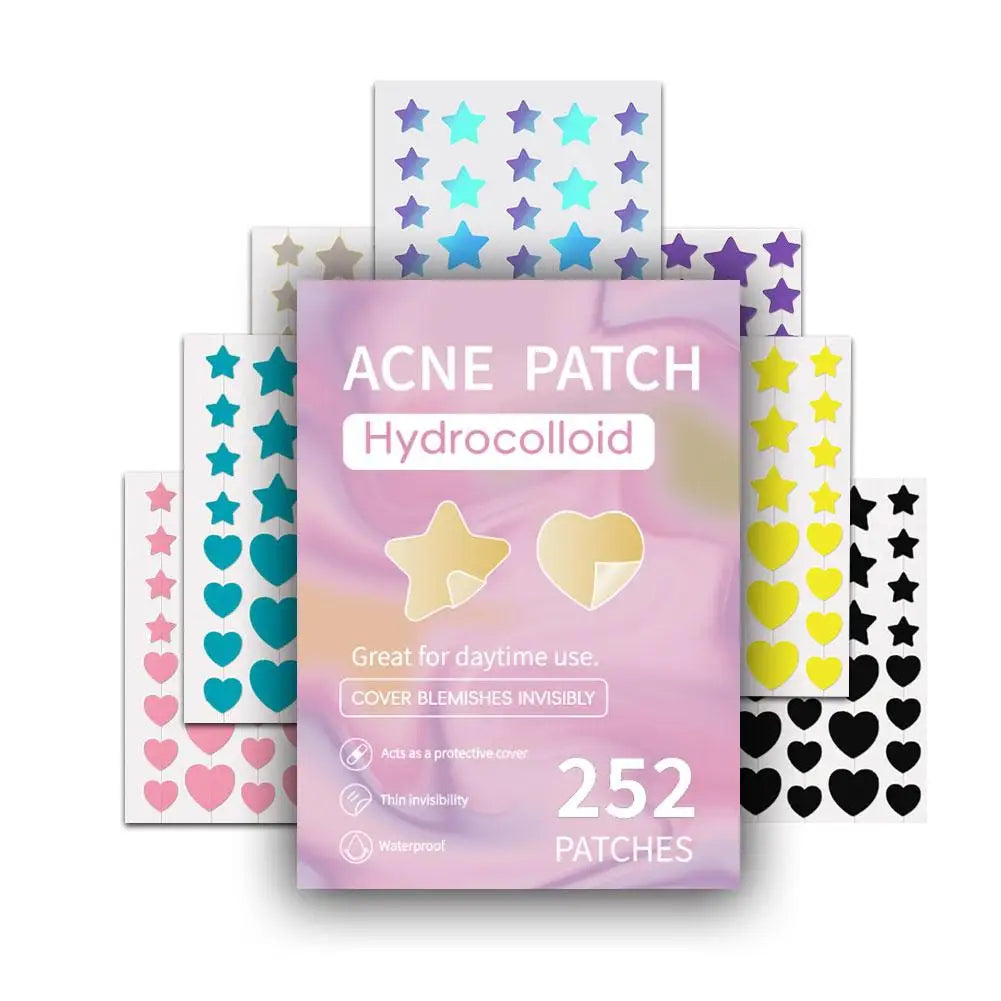 Colorful Star Pimple Patch – Invisible Acne Spot Stickers