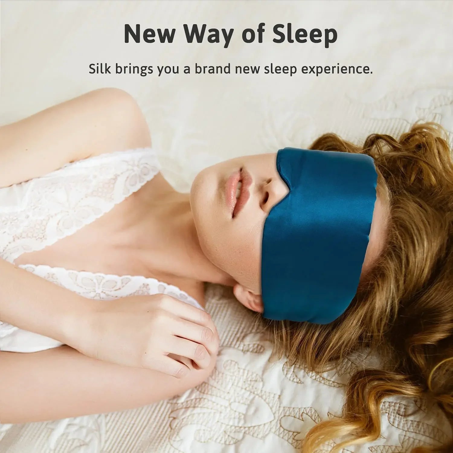 100% Mulberry Silk Sleep Mask Light Blocking Eyeshade