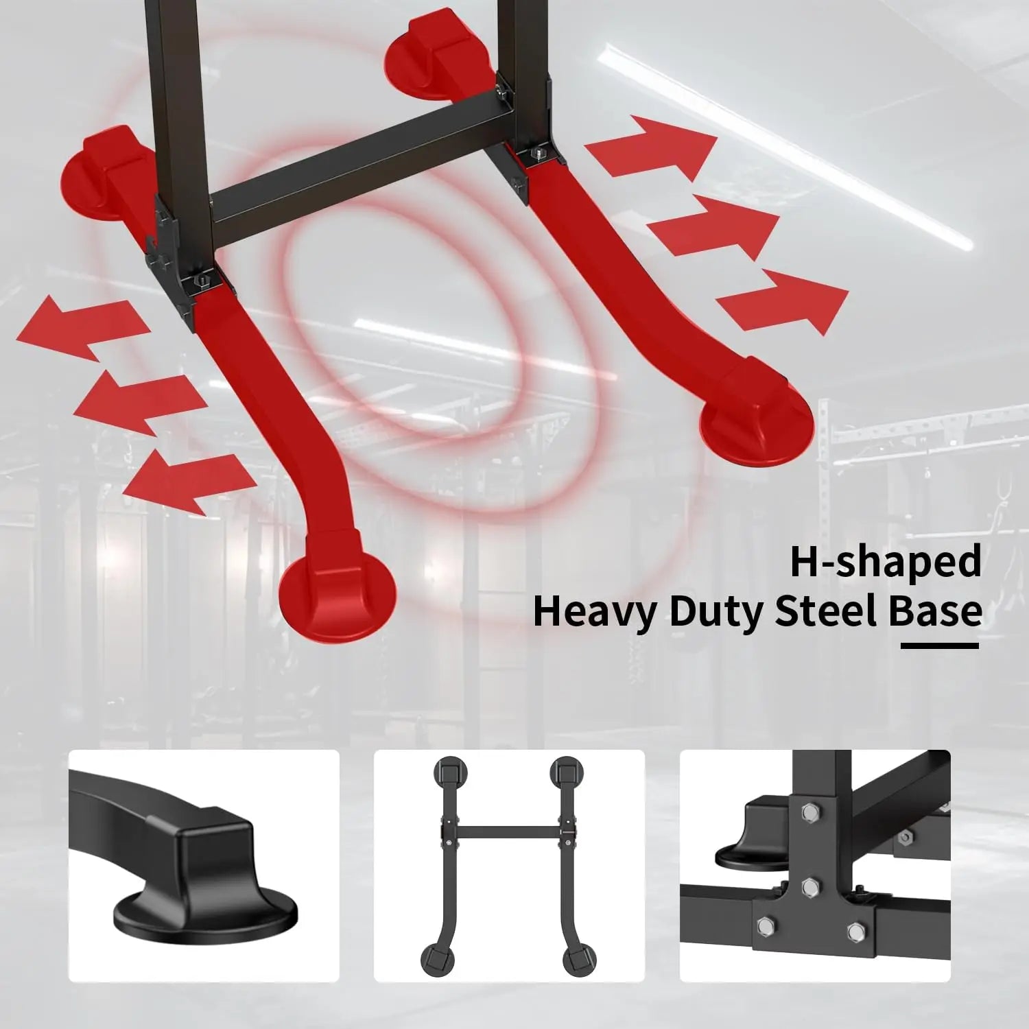 Pull Up & Dip Power Tower – Adjustable Home Gym Station