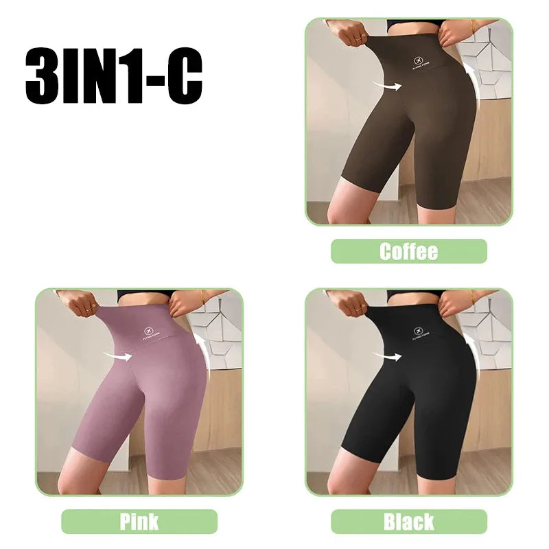 Women’s High Waist Sports Shorts for Gym, Yoga & Fitness