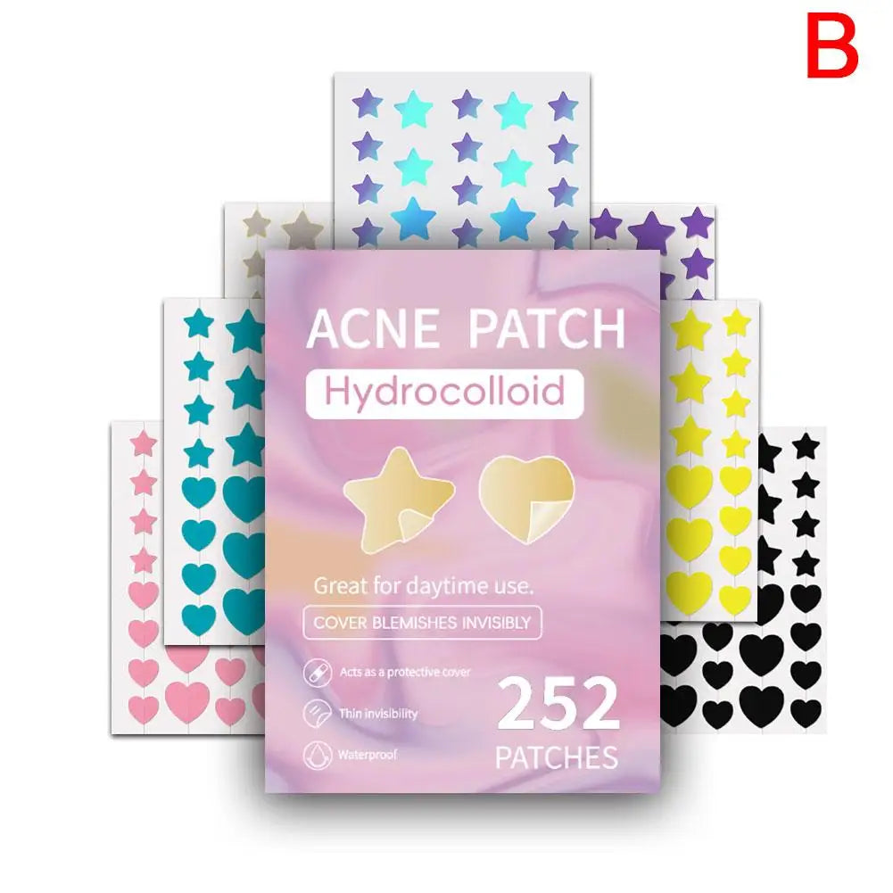 Colorful Star Pimple Patch – Invisible Acne Spot Stickers