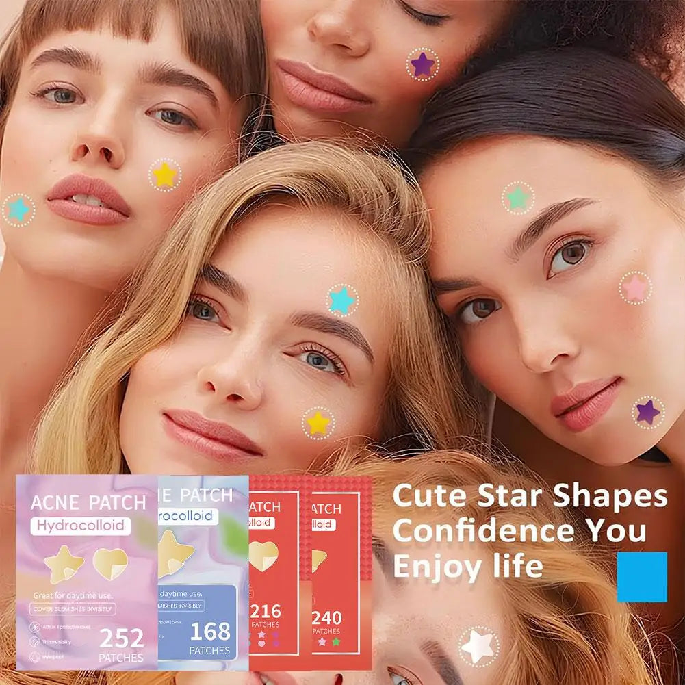 Colorful Star Pimple Patch – Invisible Acne Spot Stickers