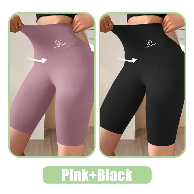 Women’s High Waist Sports Shorts for Gym, Yoga & Fitness
