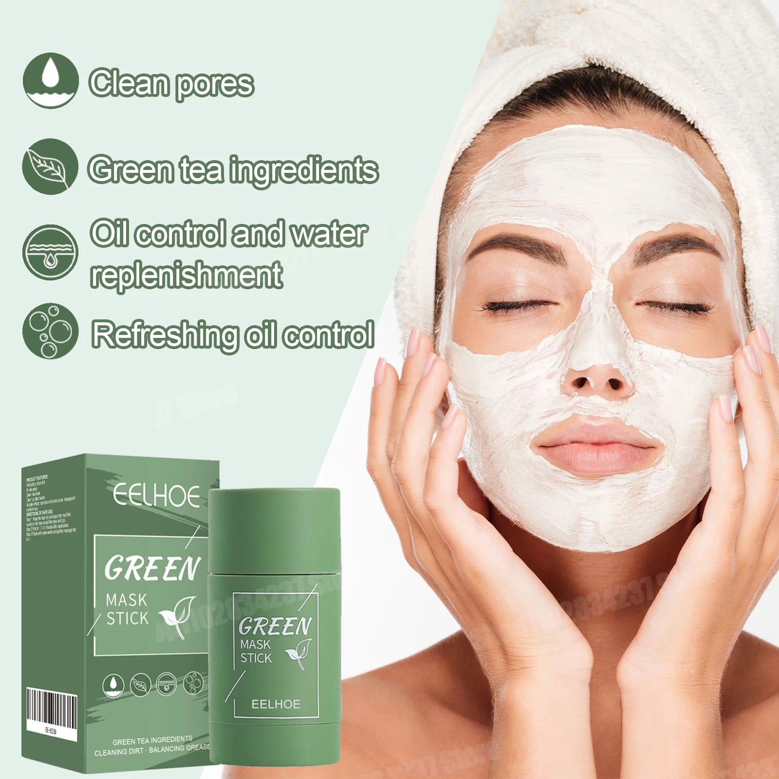 Green Tea Mud Mask – Deep Cleansing & Oil Control
