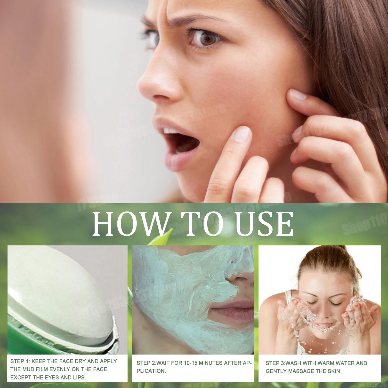 Green Tea Mud Mask – Deep Cleansing & Oil Control