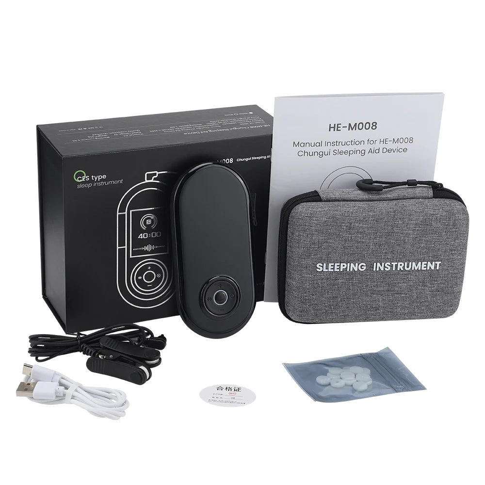 Ear Clip CES Therapy Device for Insomnia and Anxiety Relief