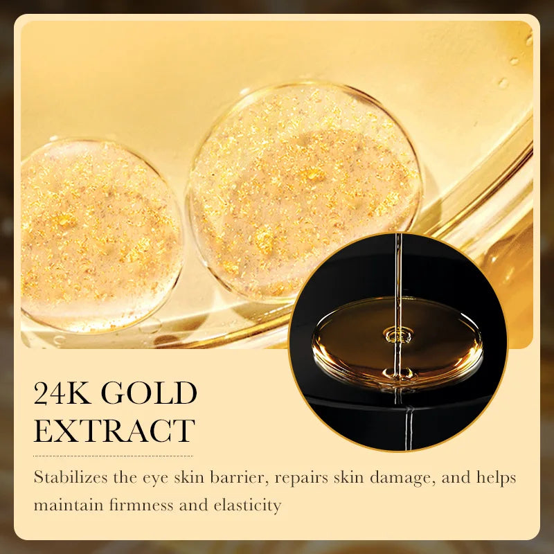 24K Gold Hyaluronic Acid Eye Cream for Dark Circles & Firming