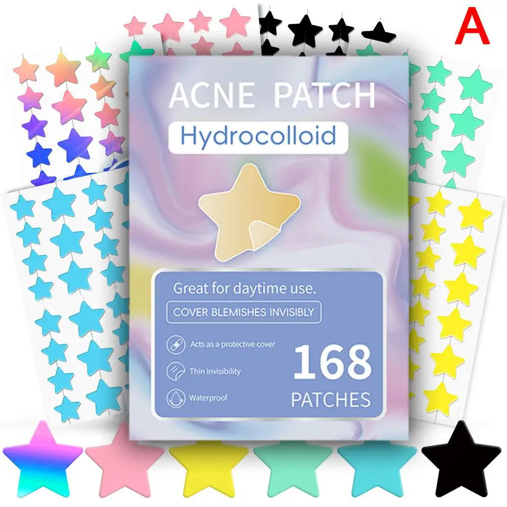 Colorful Star Pimple Patch – Invisible Acne Spot Stickers