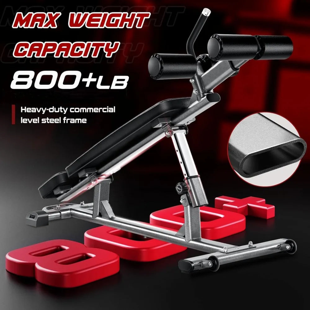 Adjustable Sit-Up & Weight Bench – Flat, Incline & Decline