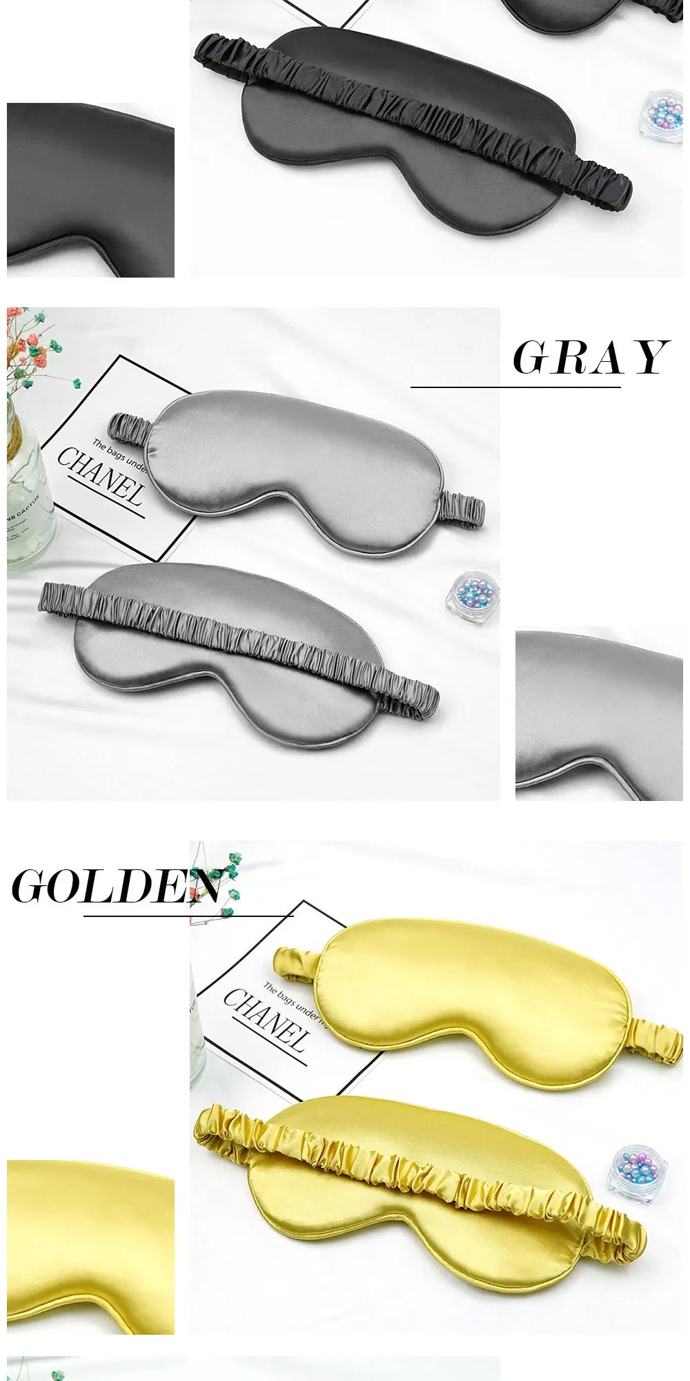 Imitated Silk Sleep Eye Mask Light Blocking Eyeshade