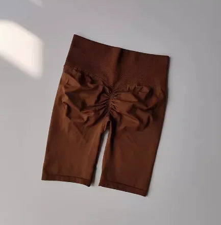 Women’s High-Waist Yoga Shorts – Hip Push-Up & Tummy Control