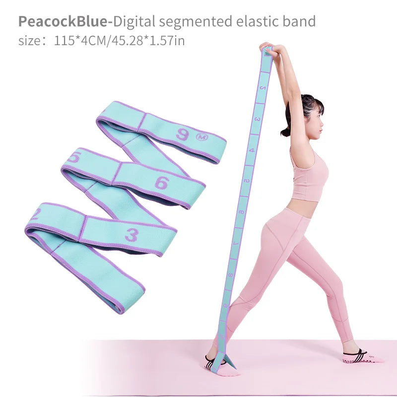 Yoga Stretch Strap with Loops – Flexibility & Ballet Band