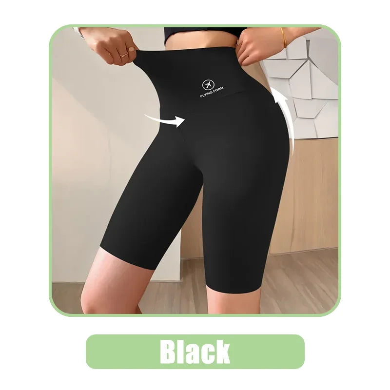 Women’s High Waist Sports Shorts for Gym, Yoga & Fitness