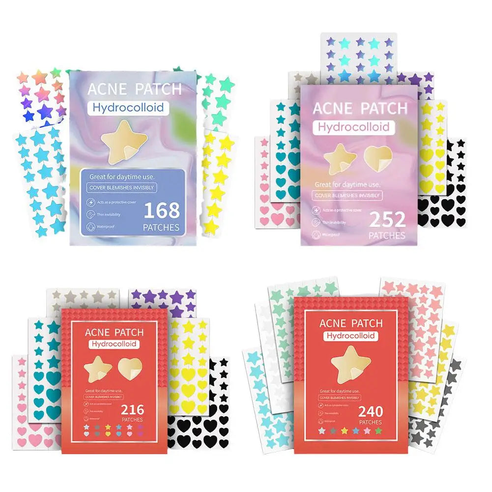 Colorful Star Pimple Patch – Invisible Acne Spot Stickers
