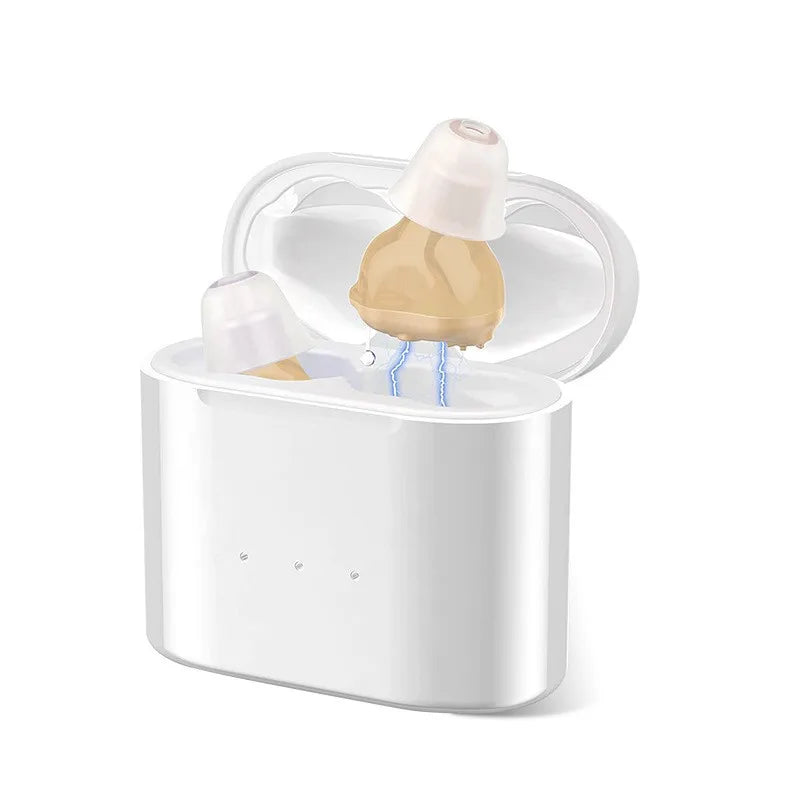 Rechargeable Invisible ITE Hearing Aid for Elderly