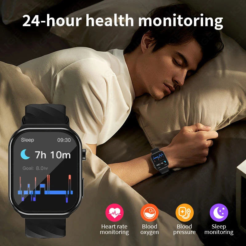 LIGE 2025 AI Health Diagnose Smartwatch with Bluetooth Call