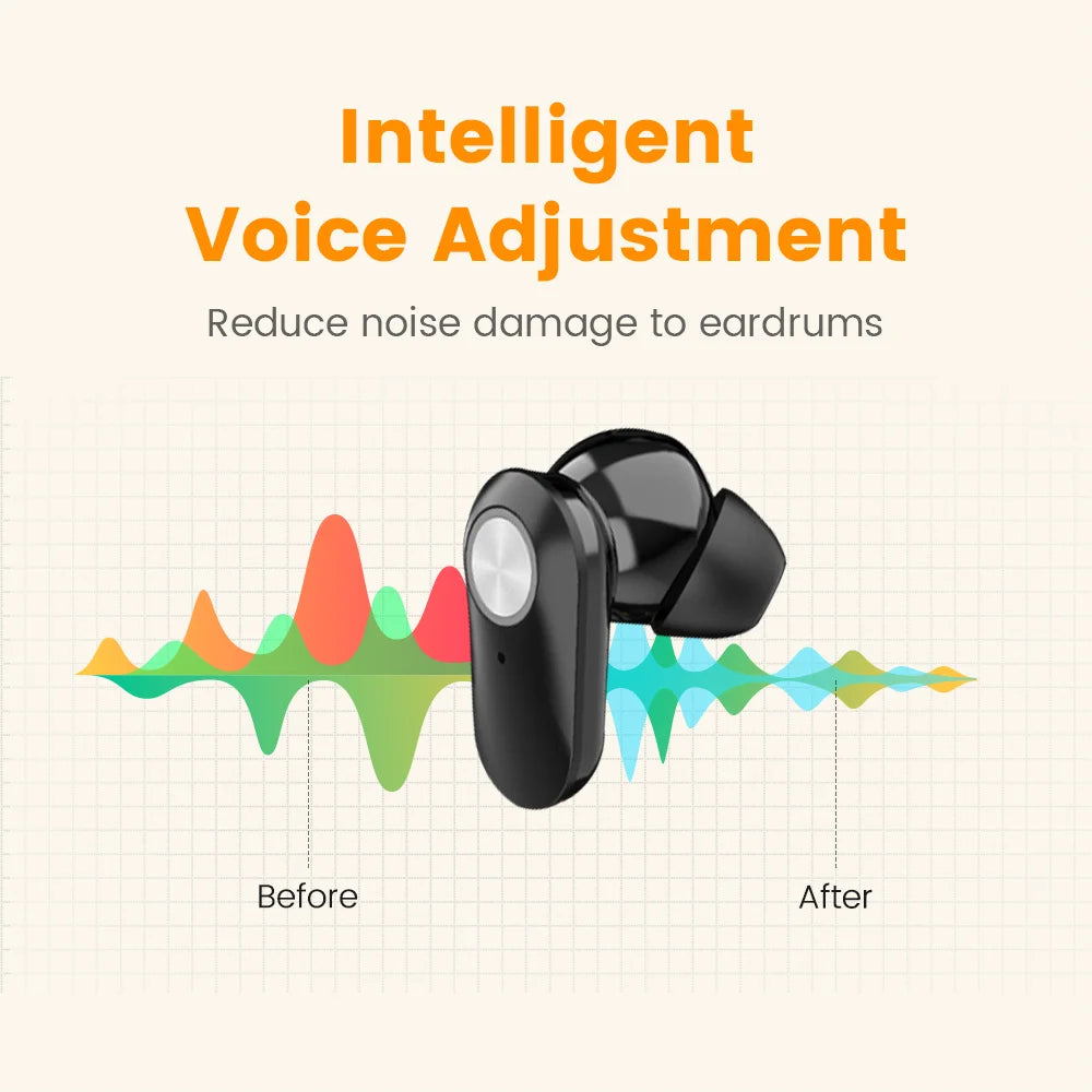 Rechargeable Invisible ITE Hearing Aid for Elderly