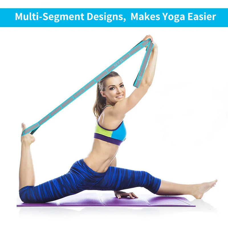 Yoga Stretch Strap with Loops – Flexibility & Ballet Band