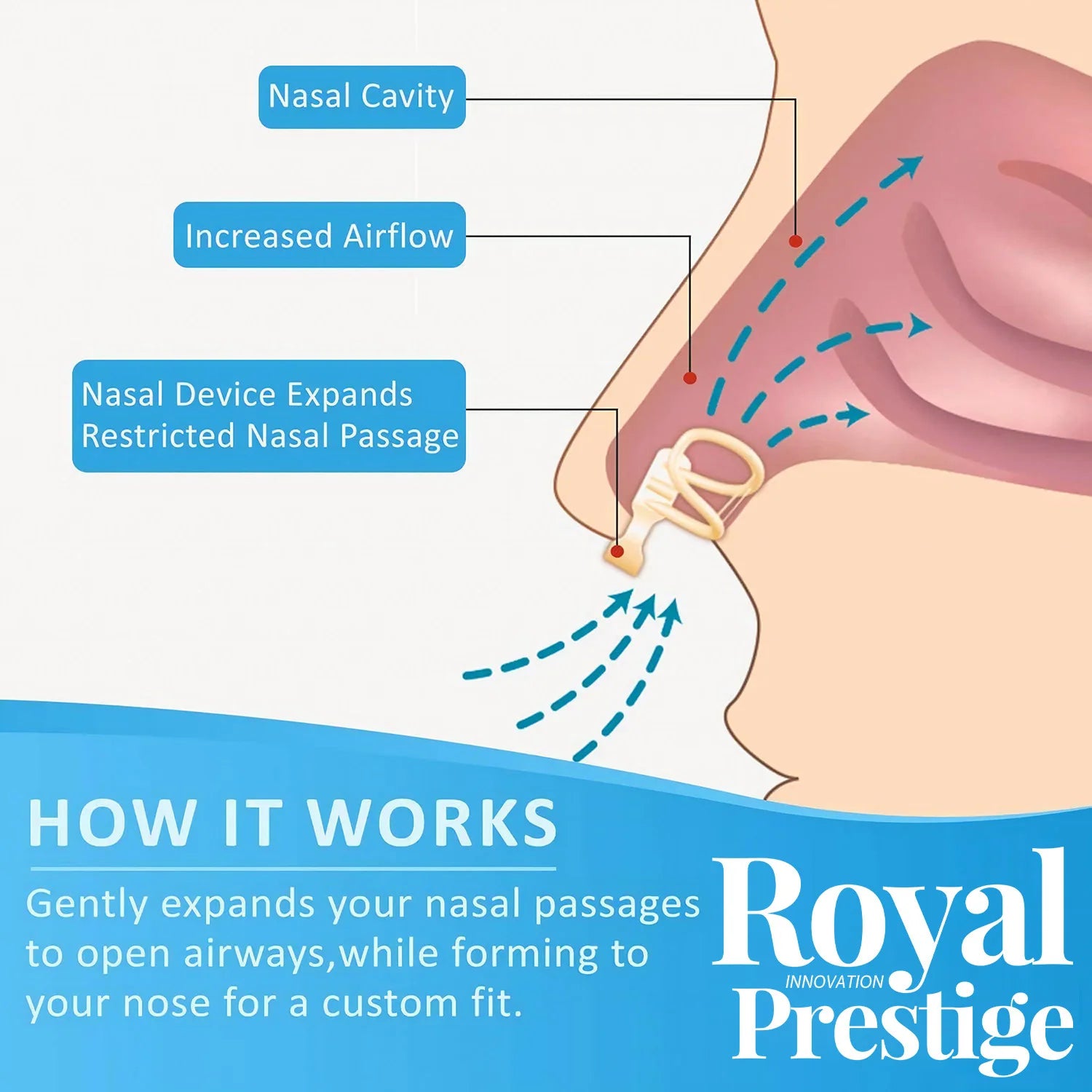 Silicone Nose Dilator – Anti-Snoring & Easy Breathing Aid