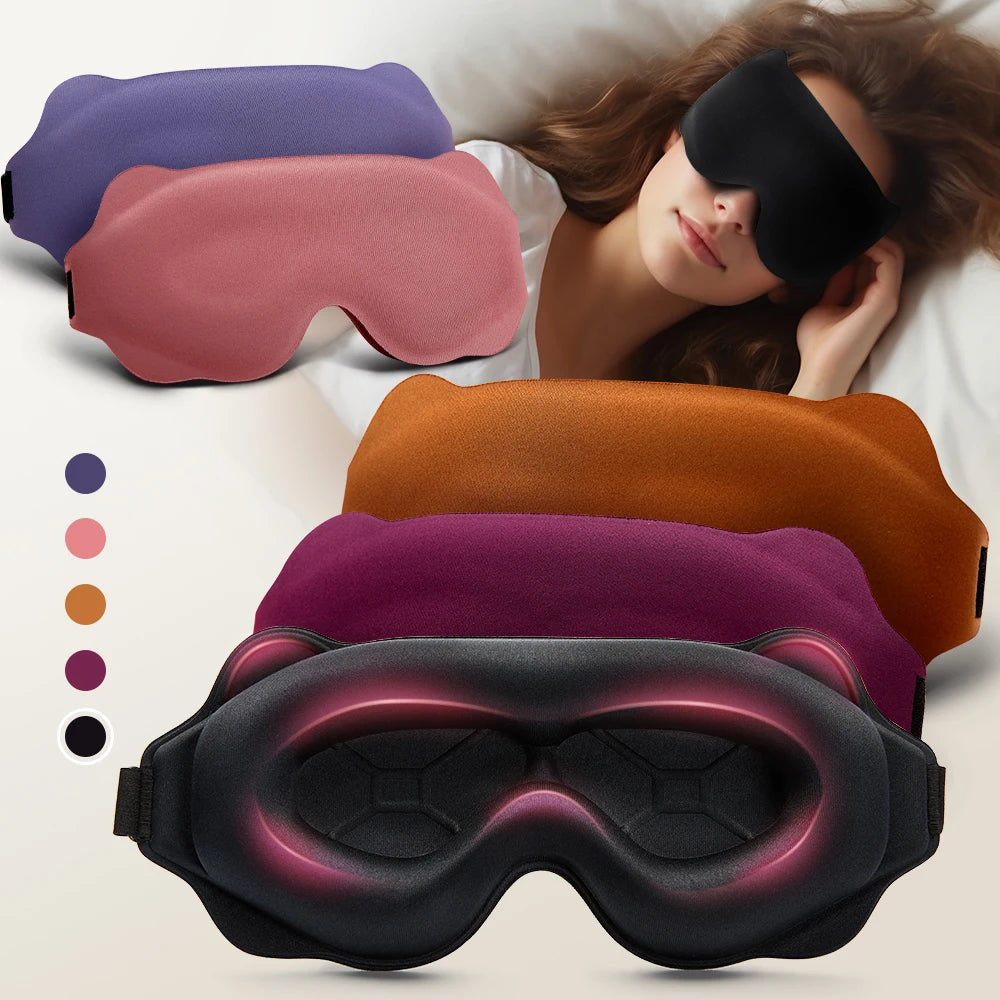3D Sleep Mask – Soft Light-Blocking Eye Shade