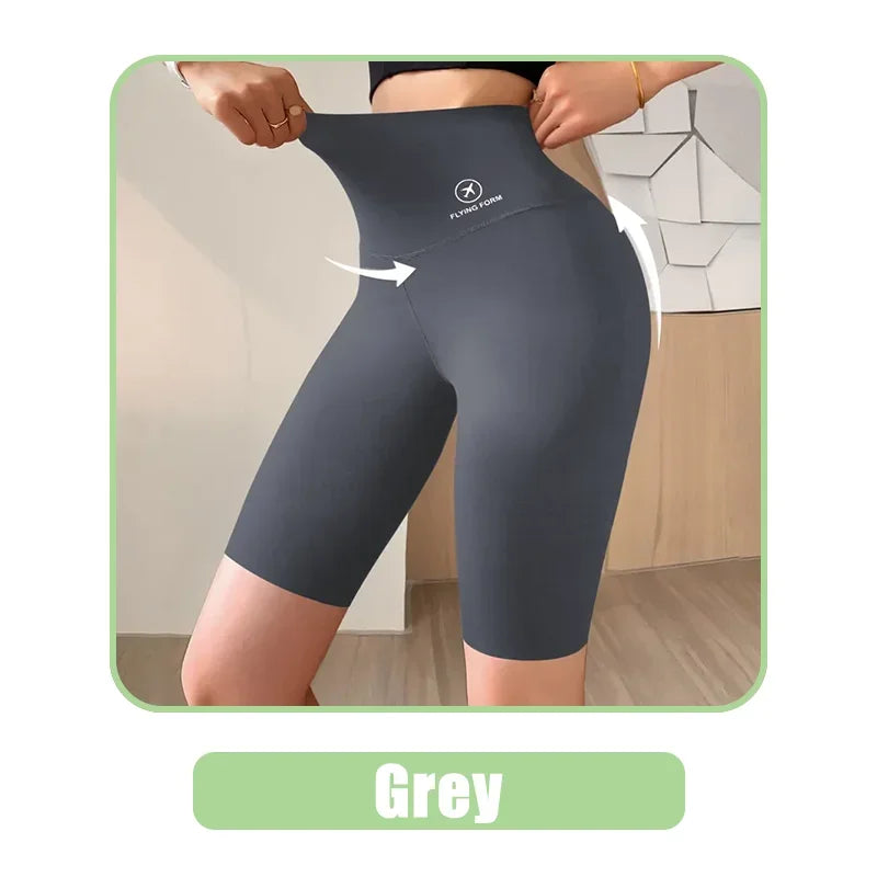Women’s High Waist Sports Shorts for Gym, Yoga & Fitness