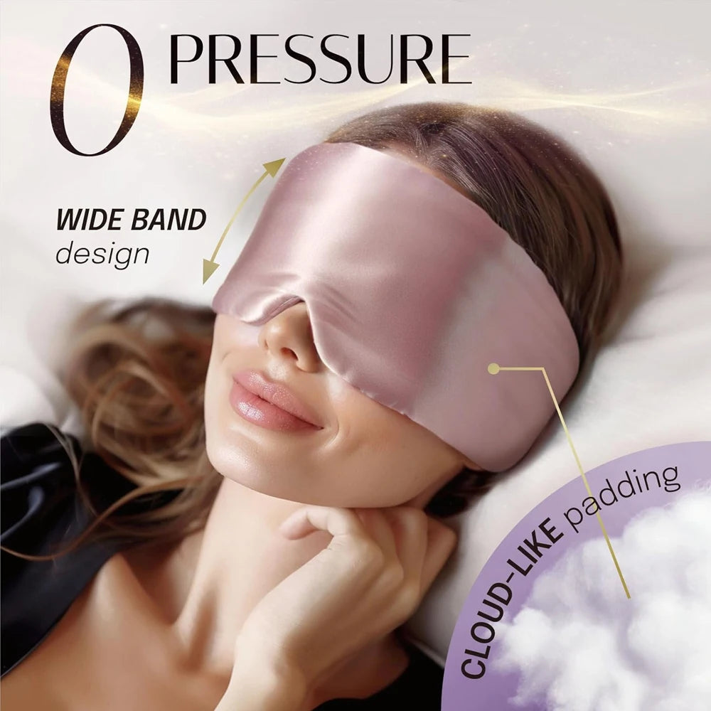 Mulberry Silk Sleep Mask – Soft Padded Light-Blocking Eyepatch