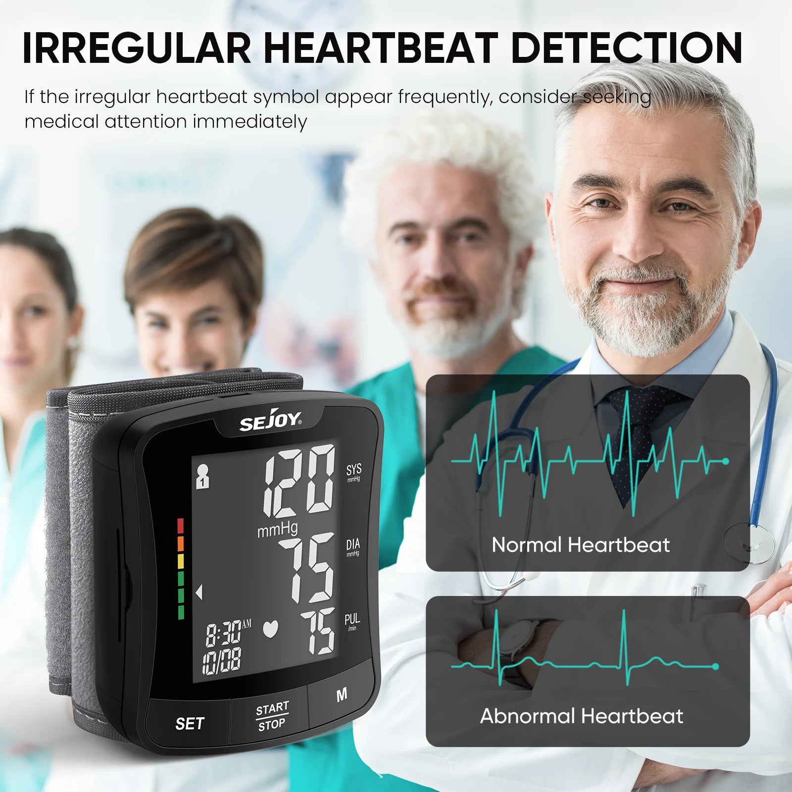 AICARE Automatic Upper Arm Digital Blood Pressure Monitor