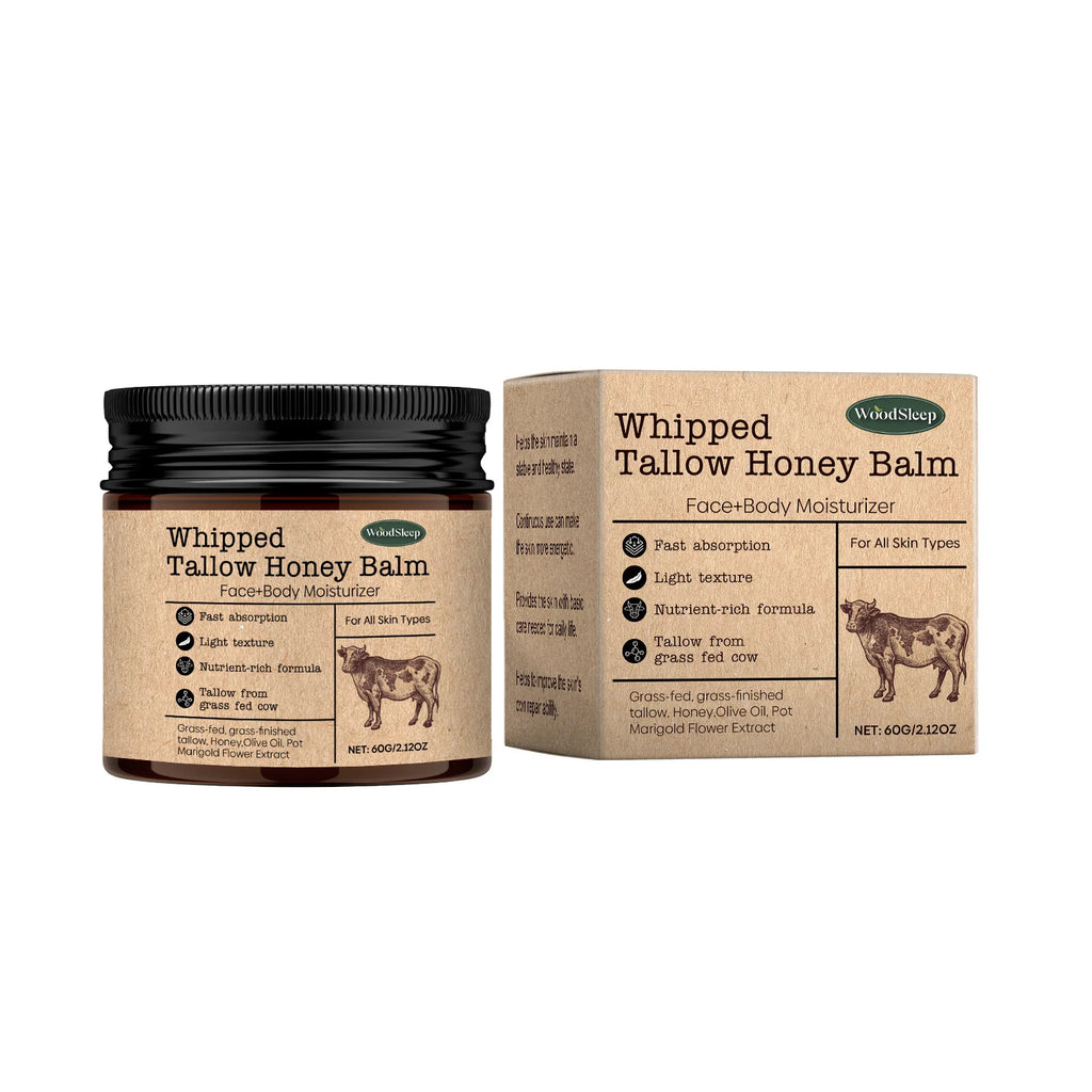 WoodSleep Beef Tallow Cream – Deep Moisturizer & Wrinkle Remover