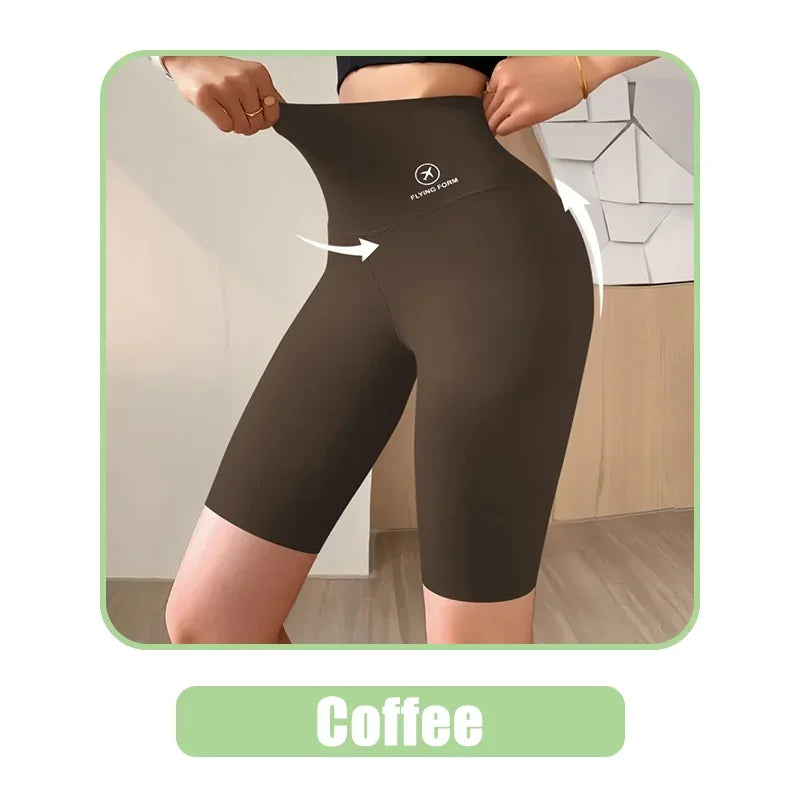 Women’s High Waist Sports Shorts for Gym, Yoga & Fitness