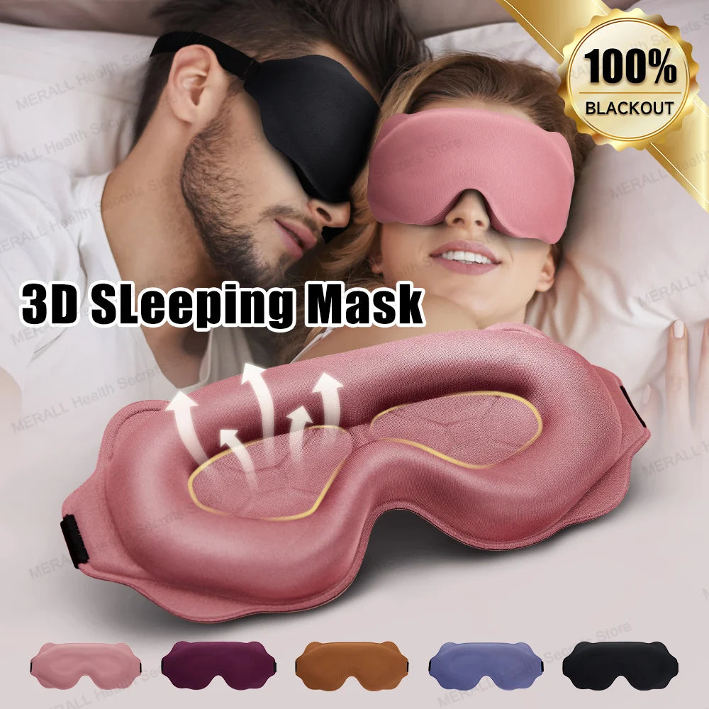 3D Memory Foam Sleep Mask Light Blocking Eyeshade