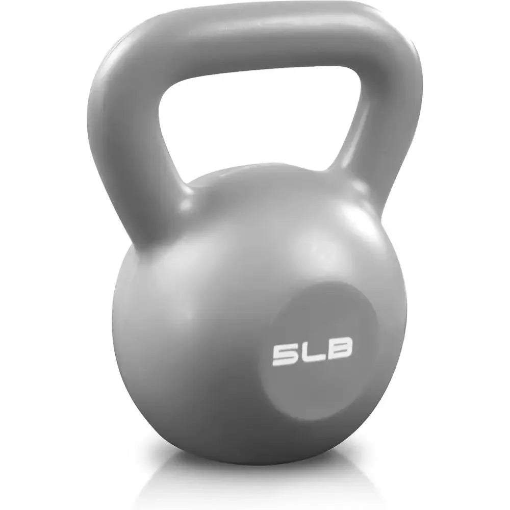 5lb Vinyl Kettlebell – Strength Training Weight for Home Gym