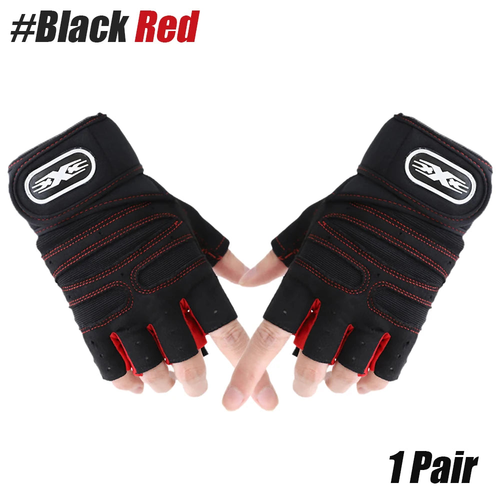 Weight Lifting Gym Gloves with Wrist Wrap & Palm Protection