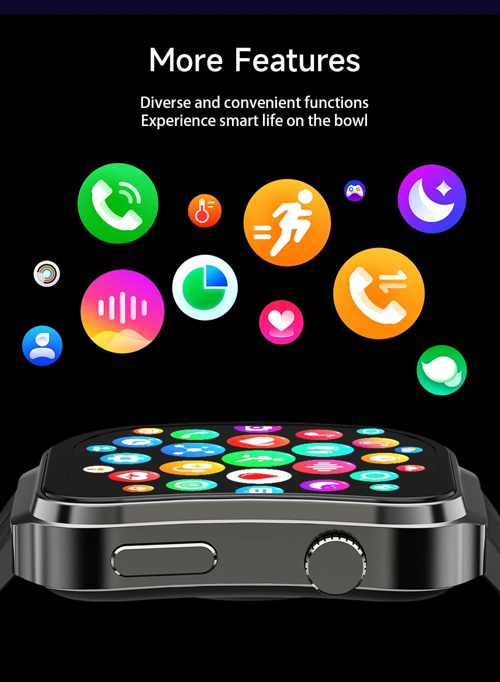 LIGE 2025 AI Health Diagnose Smartwatch with Bluetooth Call