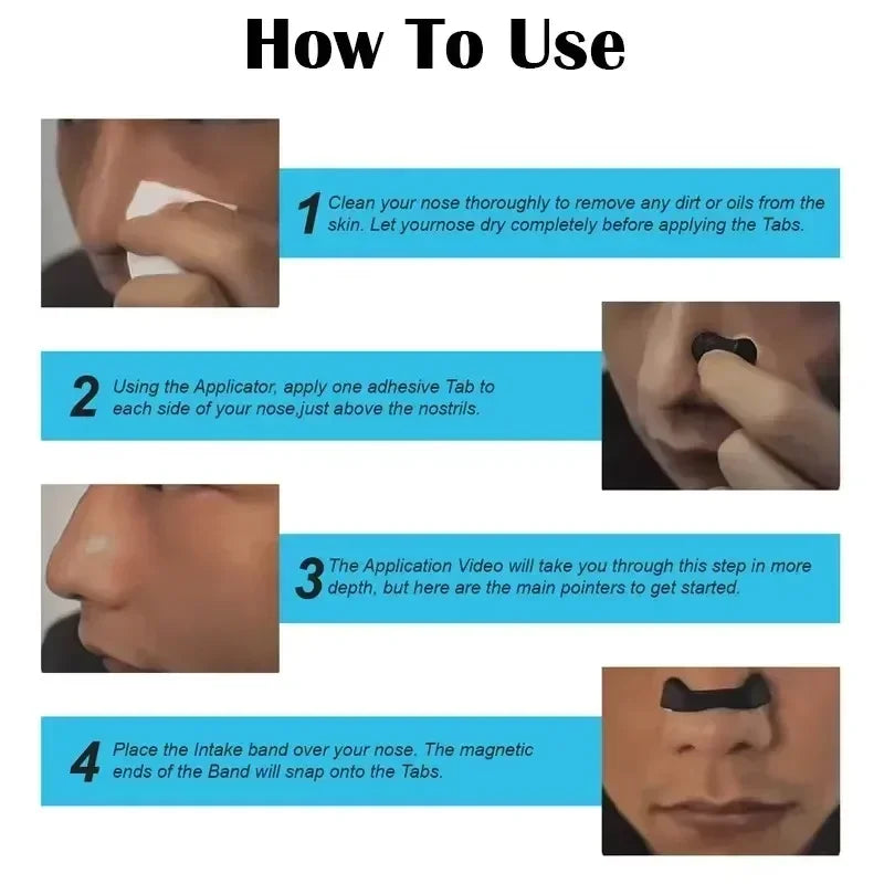 Anti-Snoring Nose Clip – Magnetic Nasal Breathing Dilator Kit
