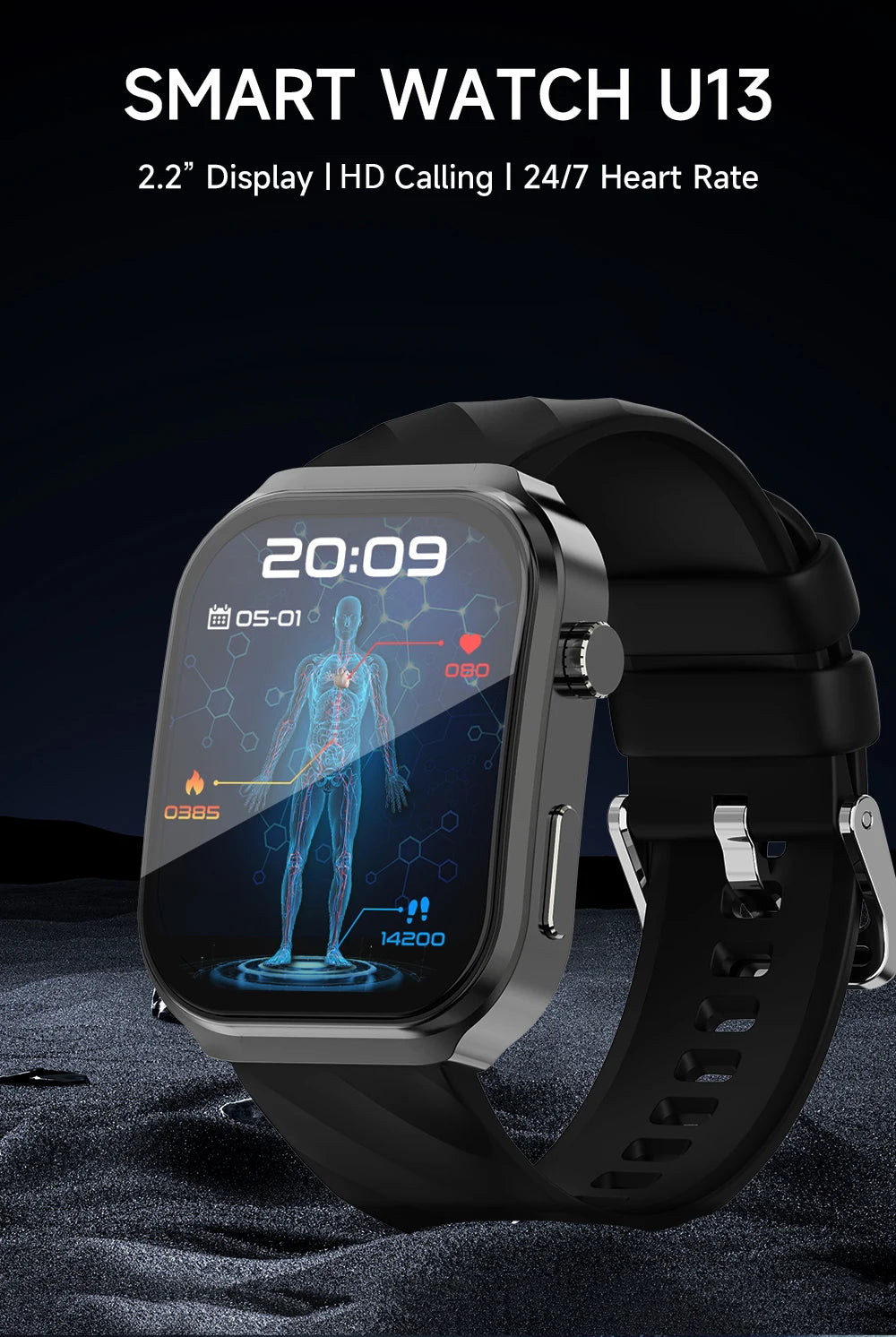 LIGE 2025 AI Health Diagnose Smartwatch with Bluetooth Call