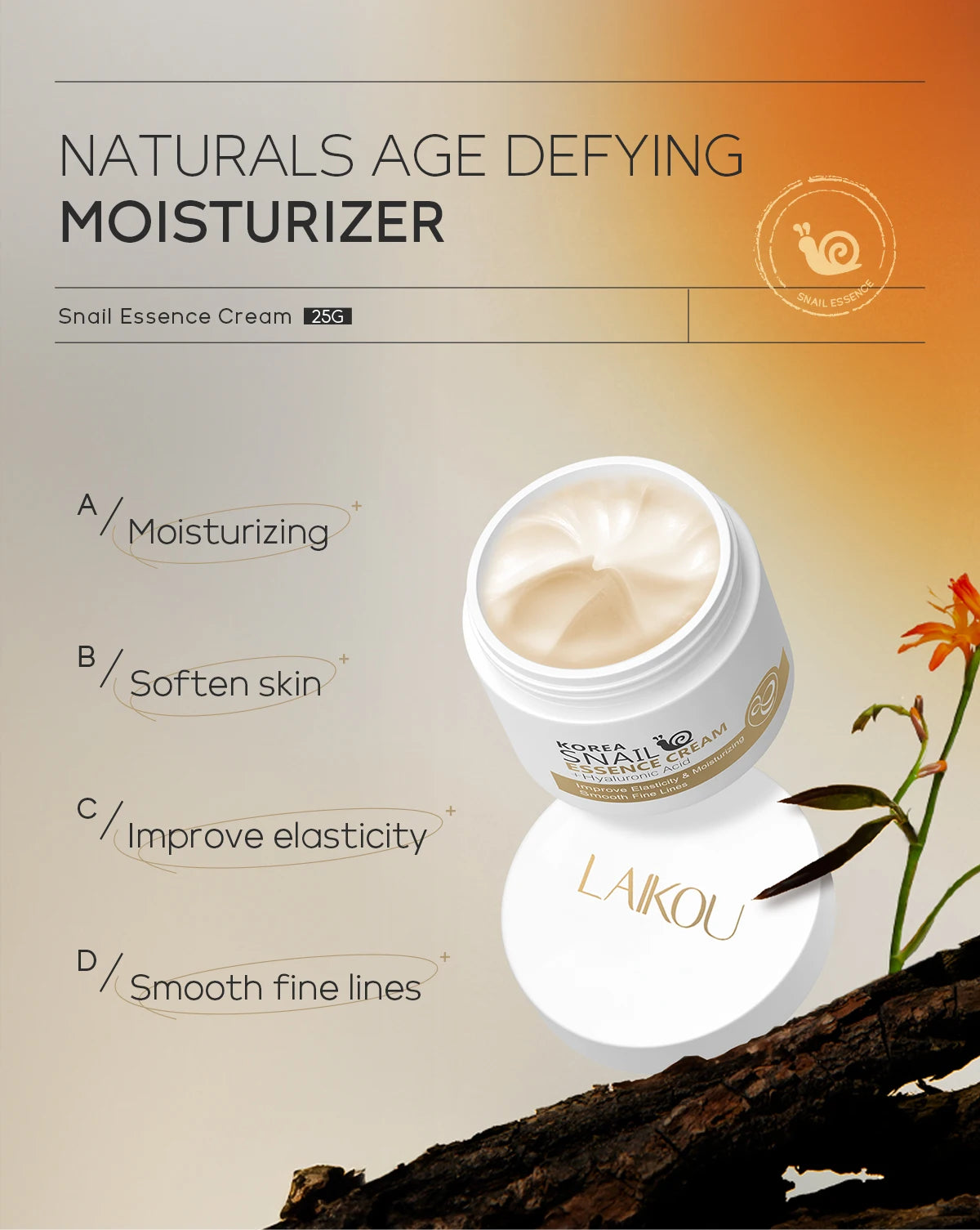 Snail Anti-Aging Face Cream – Collagen & Moisturizing Day Cream