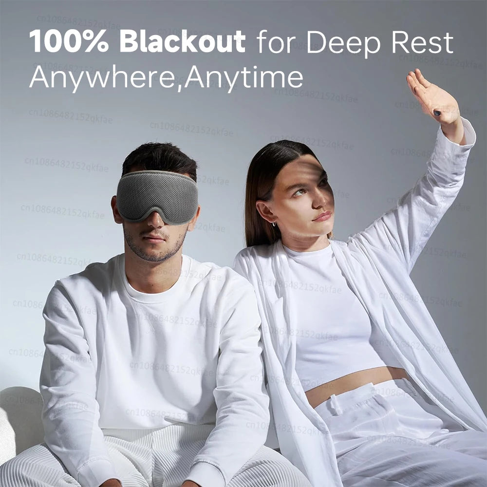 3D Sleep Mask – 100% Blackout Adjustable Eye Cover